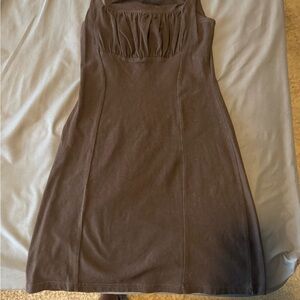 Elegant Brown Mini Dress
